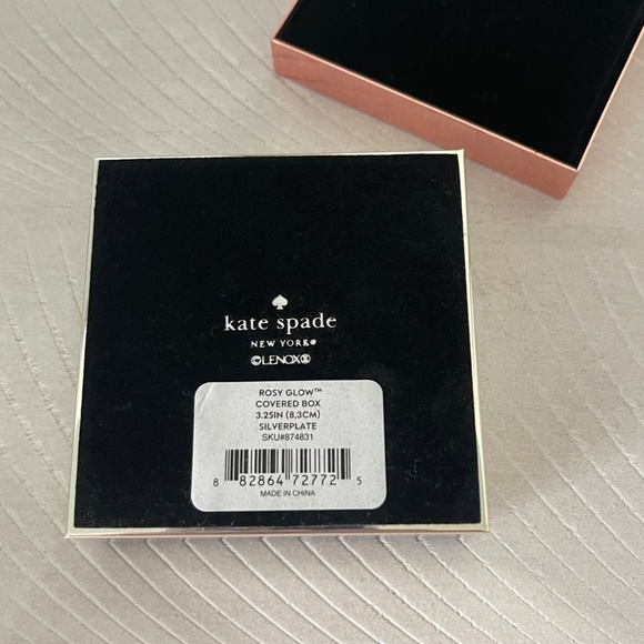 NWT Kate Spade New York x Lenox Rosy Glow Covered Keepsake Box / Jewelry Box - Picture 11 of 14